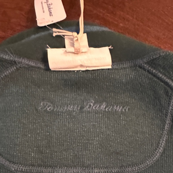 Tommy Bahama Teal Zip-Up Sweater - Picture 7 of 9